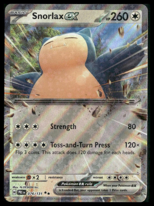 Snorlax ex #076/131 Prismatic Evolutions NM