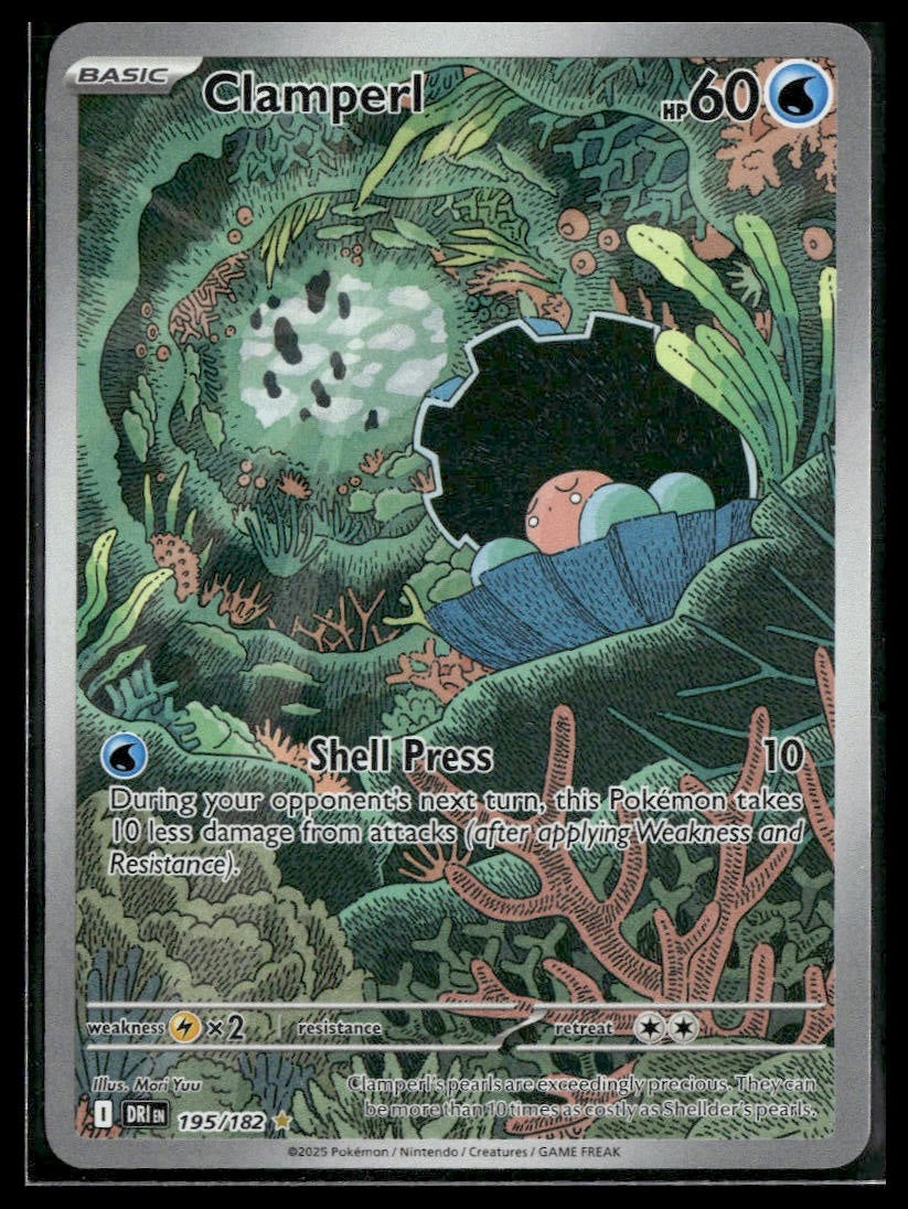 Clamperl #195/182 Destined Rivals NM