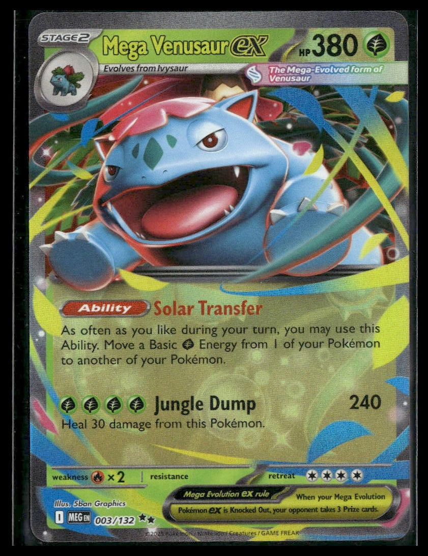 Mega Venusaur ex #003/132 Mega Evolution NM