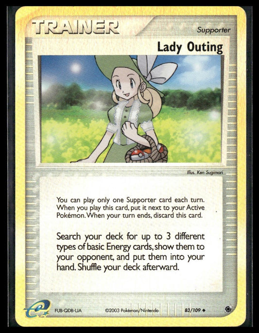 Lady Outing #83/109 Reverse Holo Ruby and Sapphire LP