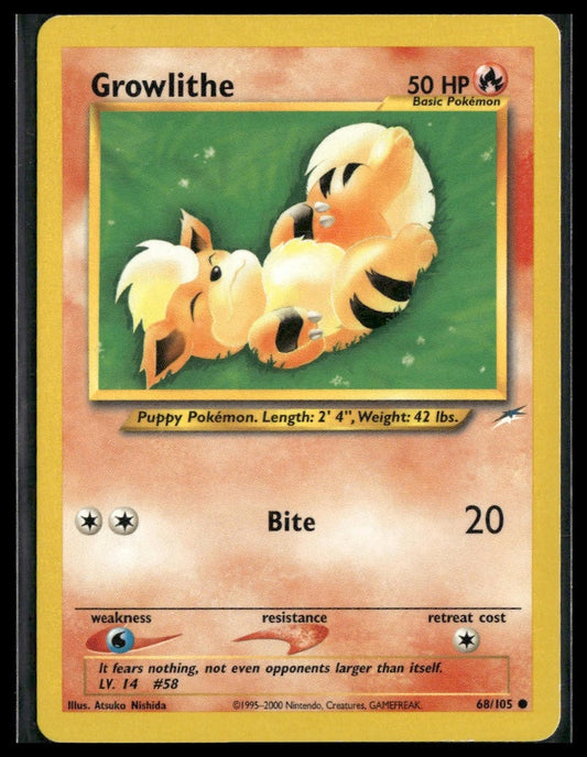 Growlithe #068/105 Neo Destiny LP