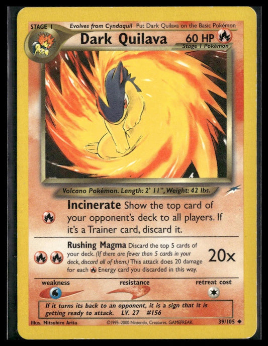 Dark Quilava #039/105 Neo Destiny LP