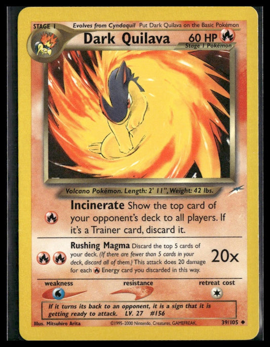 Dark Quilava #039/105 Neo Destiny VLP