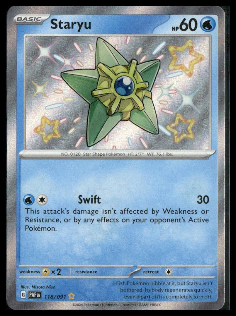 Staryu #118/091 Paldean Fates NM