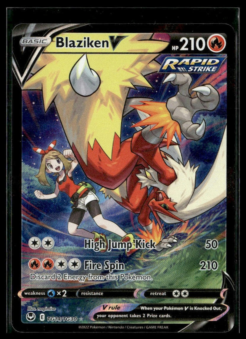 Blaziken V #TG14/TG30 Silver Tempest Trainer Gallery LP