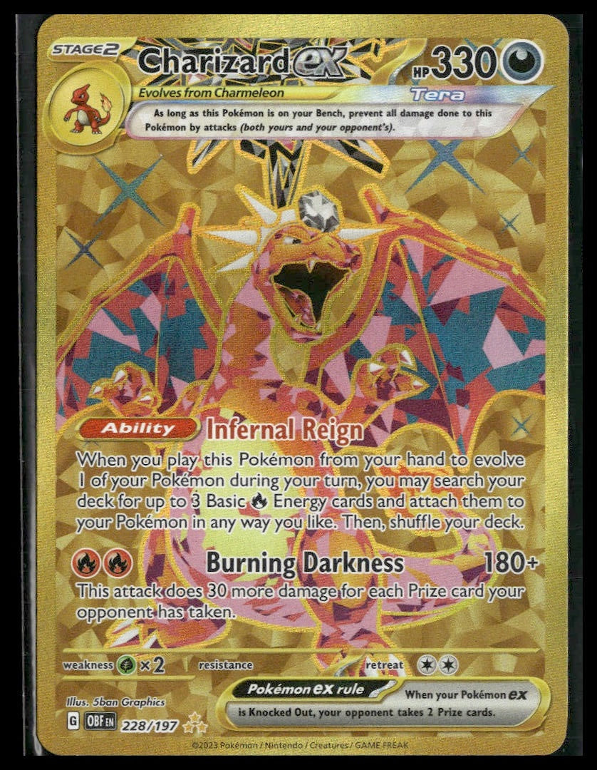 Charizard ex #228/197 Obsidian Flames VLP