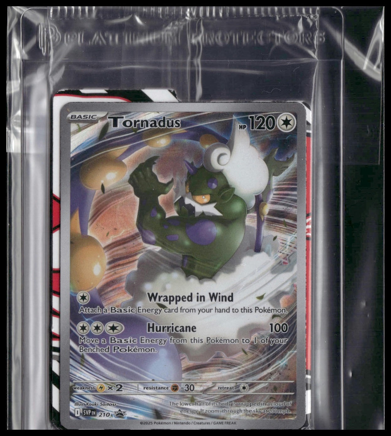 Tornadus #210 SEALED White Flare ETB Promo NM