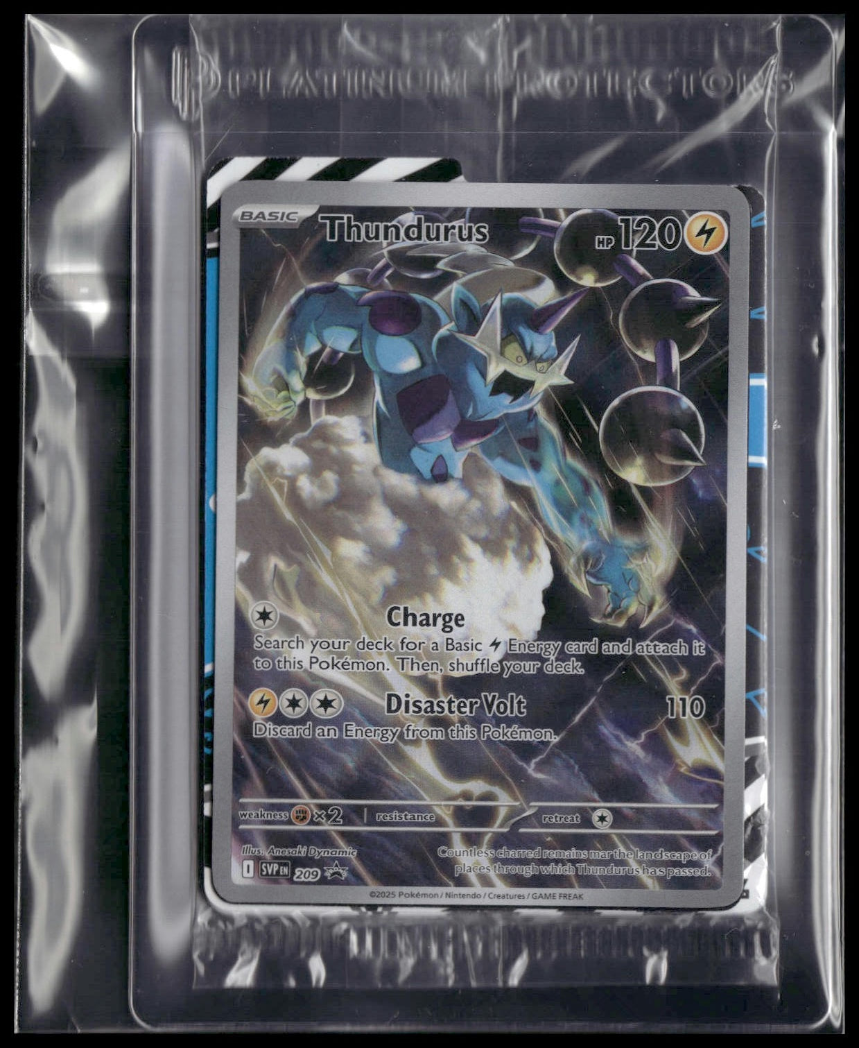 Thundurus #209 SEALED Black Bolt ETB Promo NM