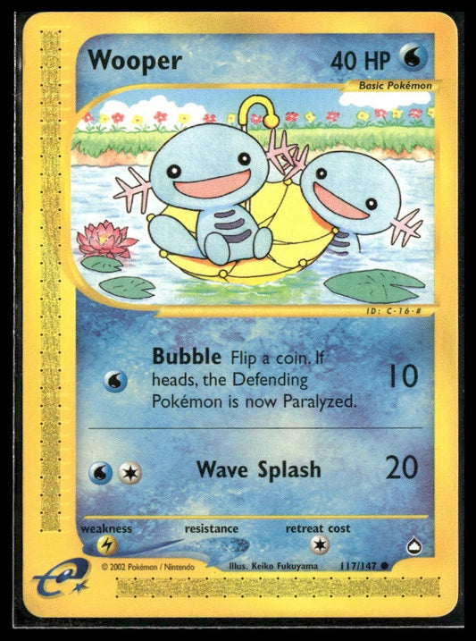 Wooper #117/147 Aquapolis LP