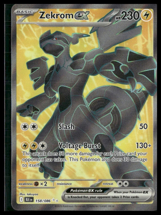 Zekrom ex #158/086 Black Bolt NM