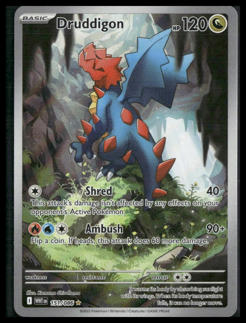 Druddigon #151/086 White Flare NM