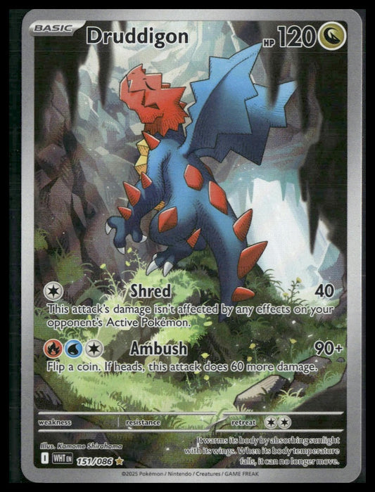 Druddigon #151/086 White Flare NM
