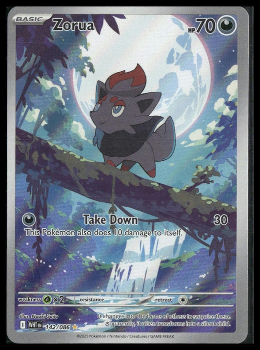 Zorua #142/086 White Flare NM