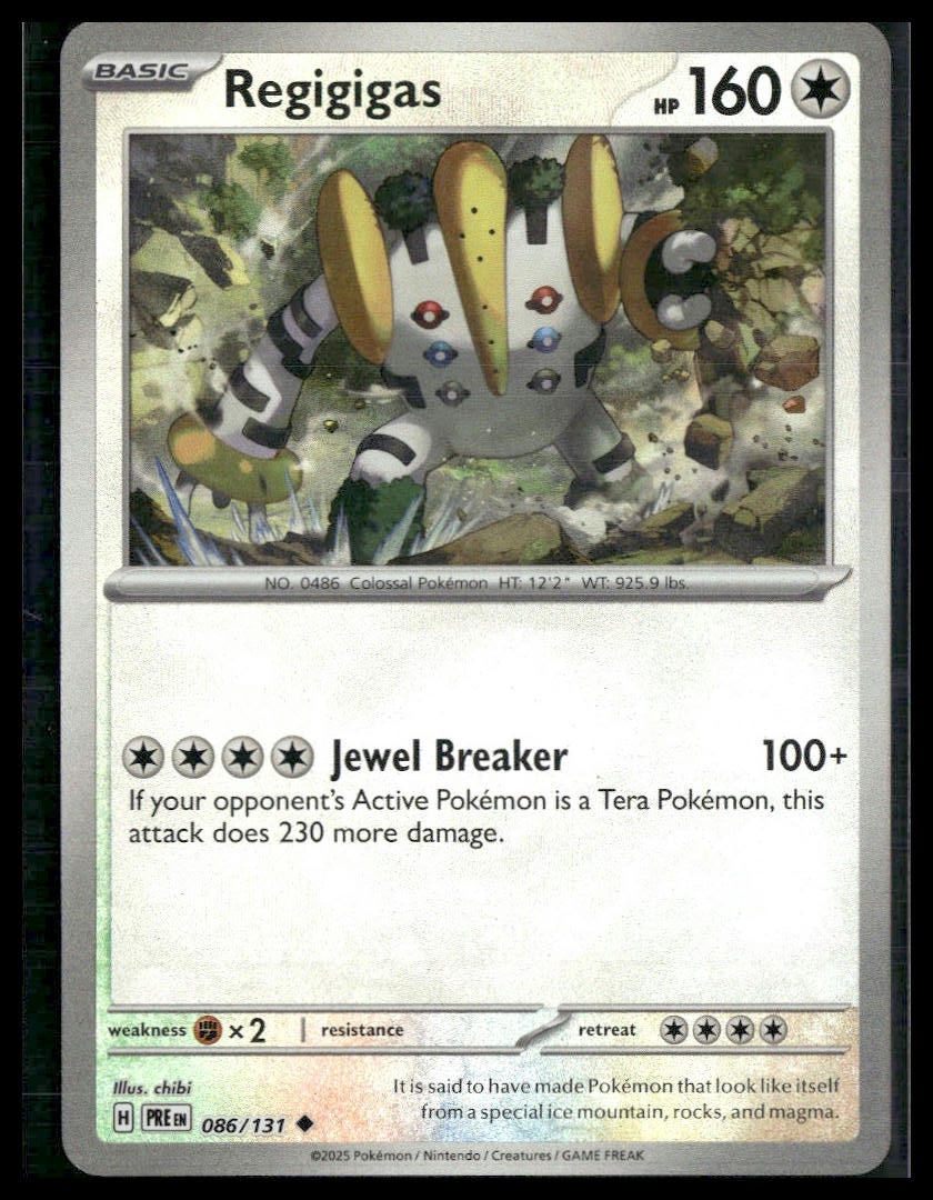 Regigigas (Master Ball) #86/131 Prismatic Evolutions NM