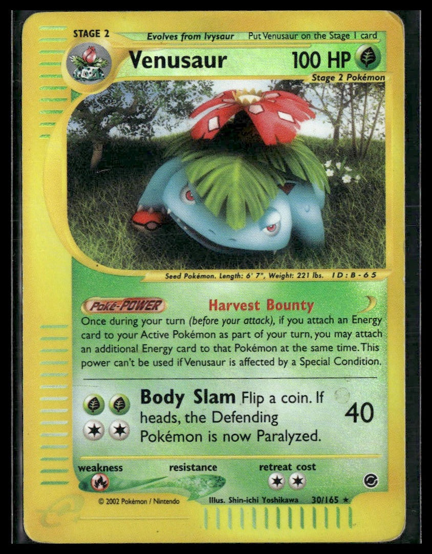 Venusaur #068/165 Reverse Holo Expedition HP