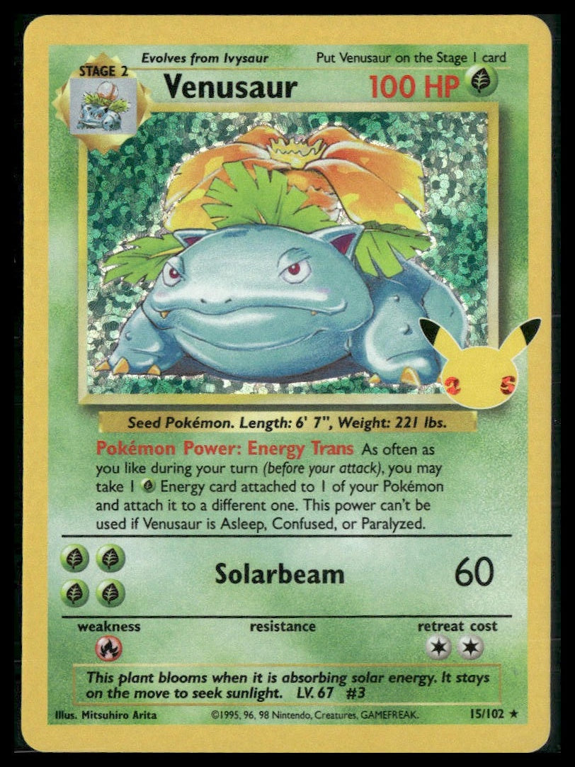 Venusaur #15/102 Celebrations: Classic Collection NM