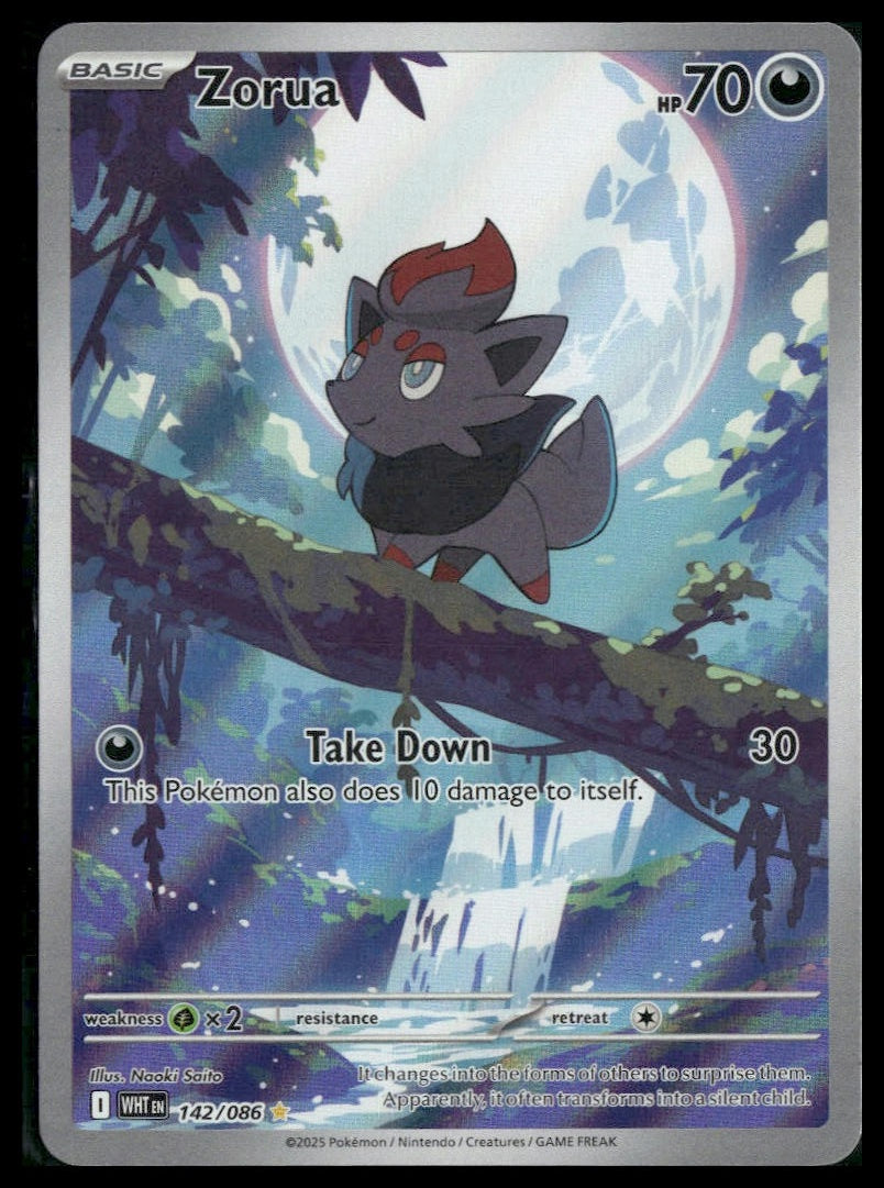 Zorua #142/086 White Flare NM