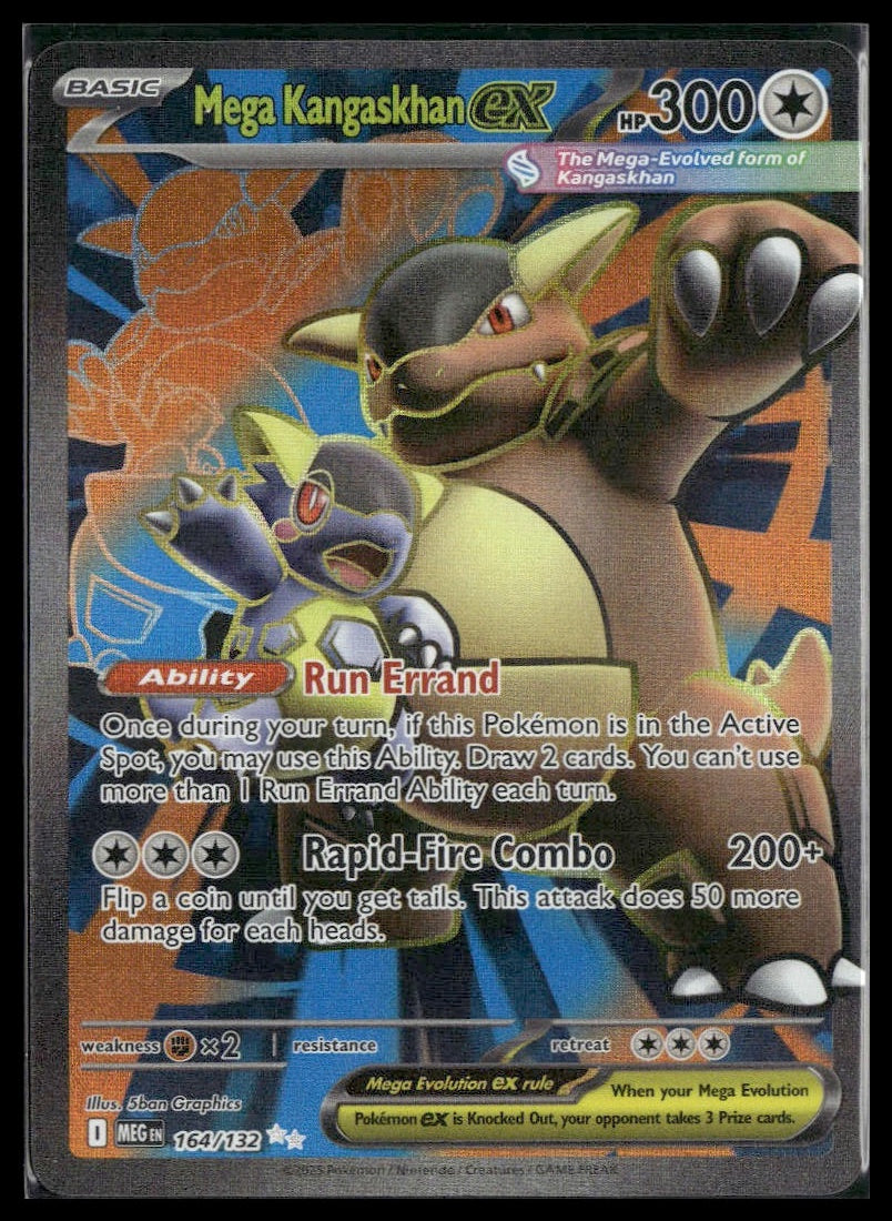 Mega Kangaskhan EX #164/132 Mega Evolution NM