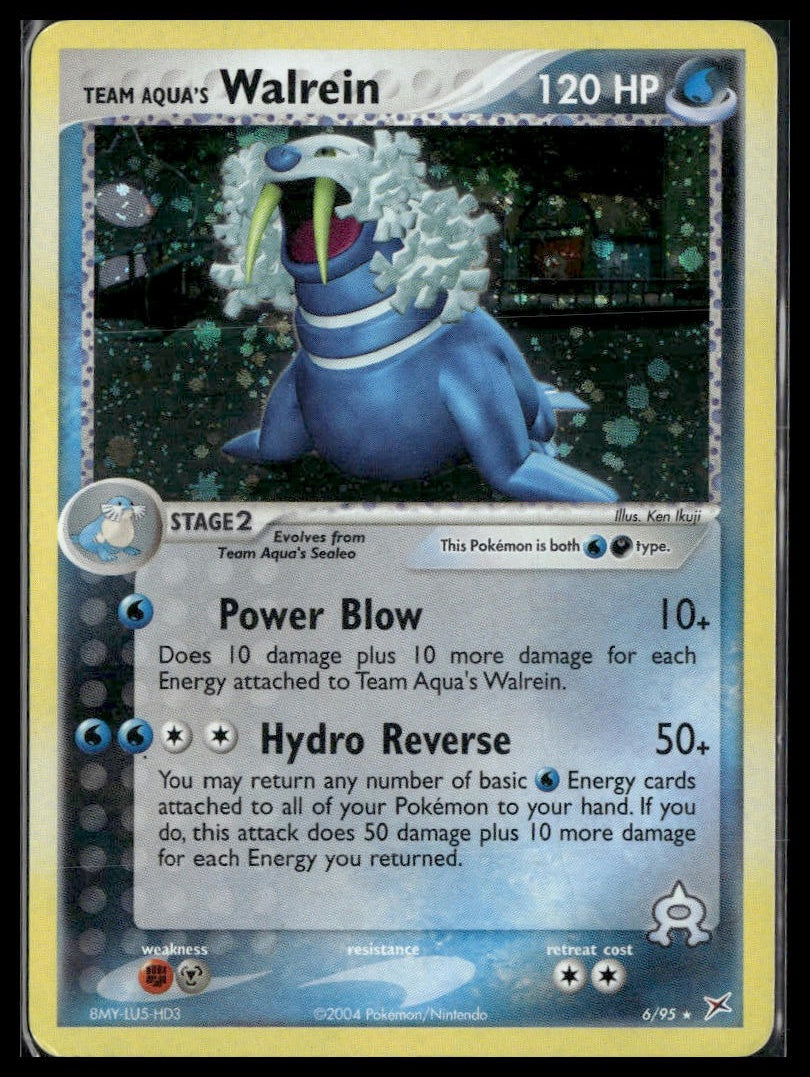 Team Aqua's Walrein #6/95 Team Magma vs Team Aqua MP