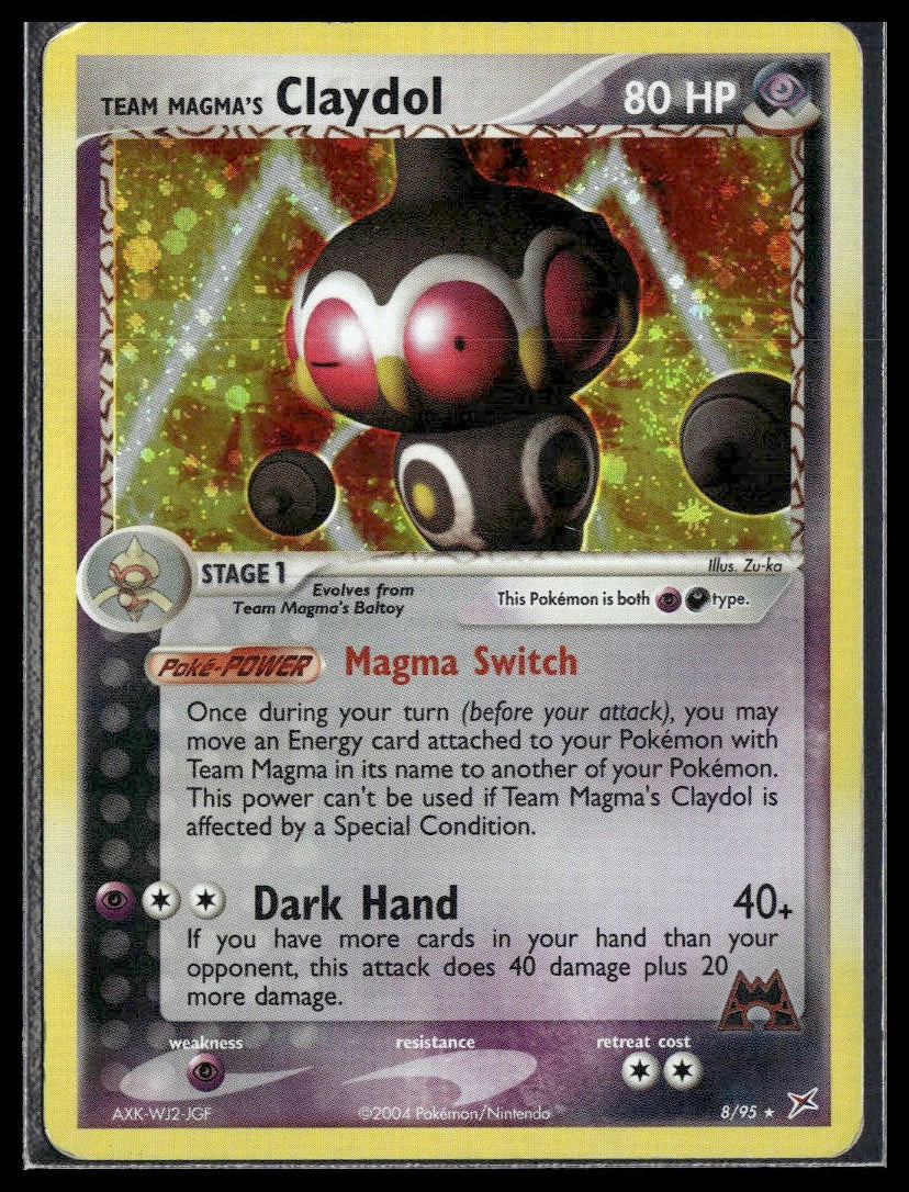 Team Magma's Claydol #8/95 Team Magma vs Team Aqua MP