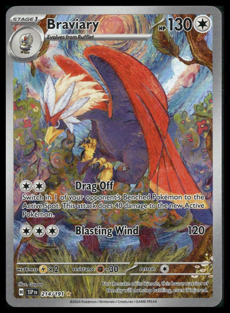 Braviary #214/191 Surging Sparks NM