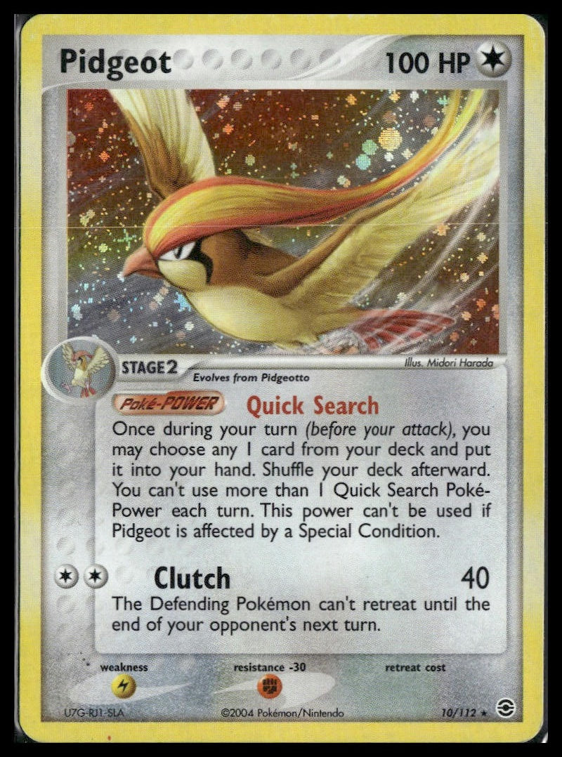 Pidgeot #10/112 FireRed & LeafGreen MP