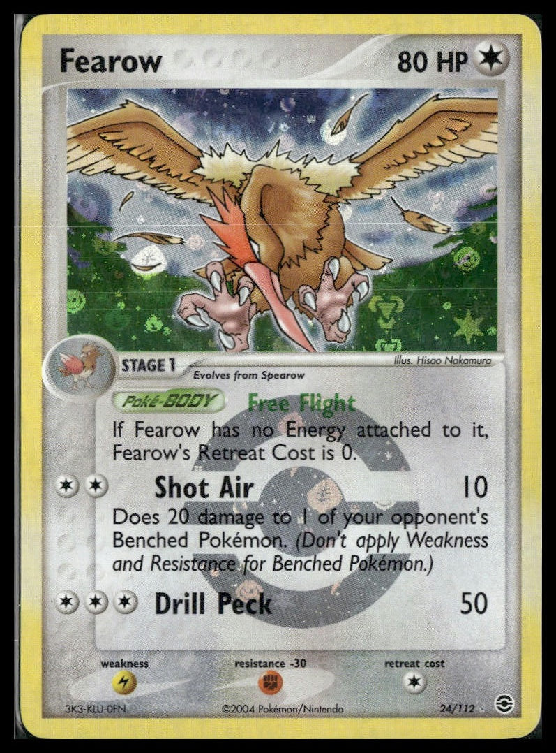 Fearow #24/112 Reverse Holo FireRed & LeafGreen LP