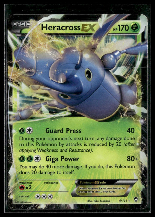 Heracross EX #4/111 XY - Furious Fists MP