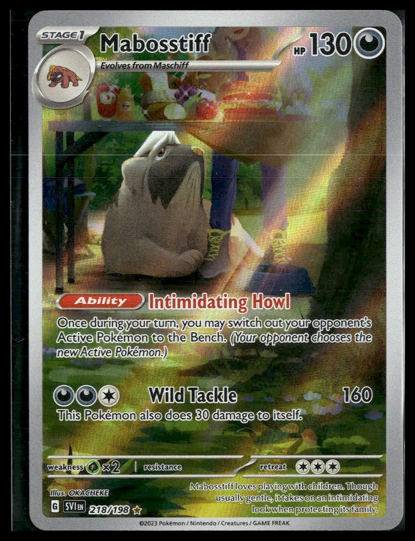 Mabosstiff #218/198 Scarlet & Violet Base Set NM