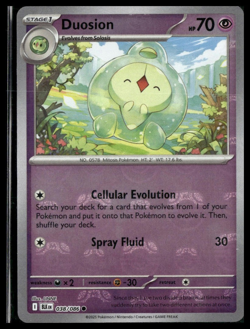 Duosion (Master Ball) #038/086 Black Bolt NM