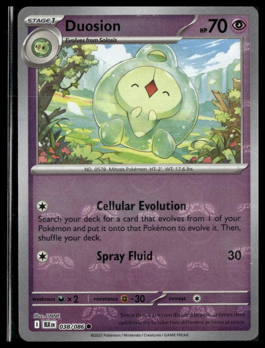 Duosion (Master Ball) #038/086 Black Bolt NM