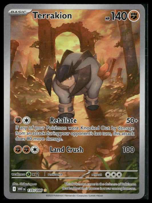 Terrakion #135/086 White Flare VLP