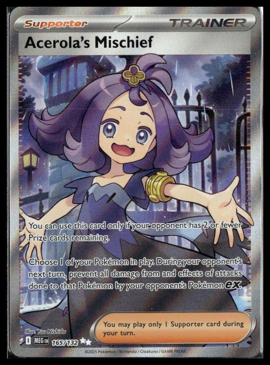 Acerola's Mischief #165/132 Mega Evolution NM