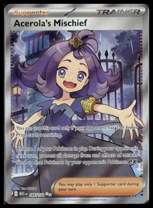 Acerola's Mischief #165/132 Mega Evolution NM