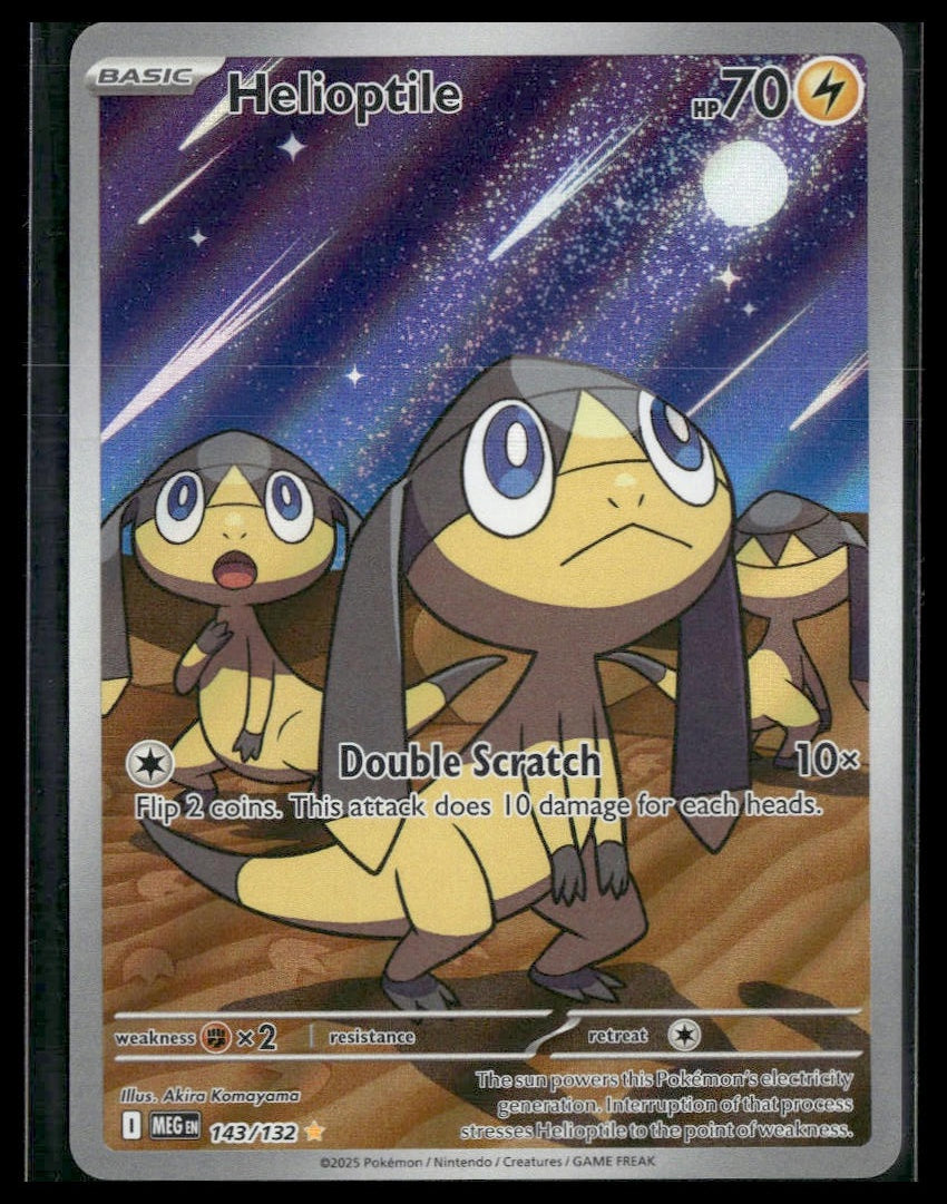 Helioptile #143/132 Mega Evolution NM