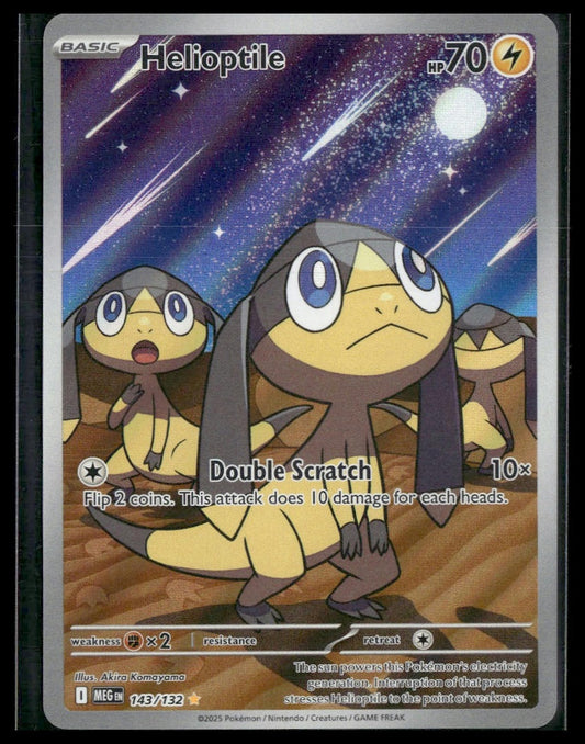 Helioptile #143/132 Mega Evolution NM