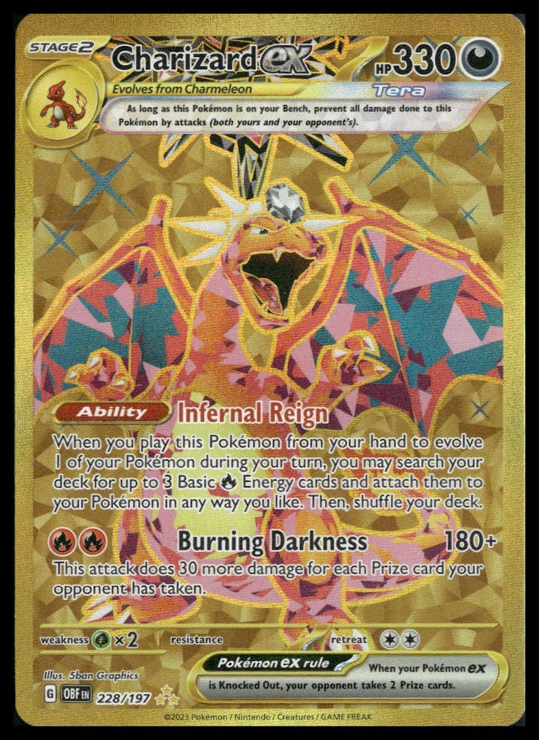 Charizard ex #228/197 Obsidian Flames NM