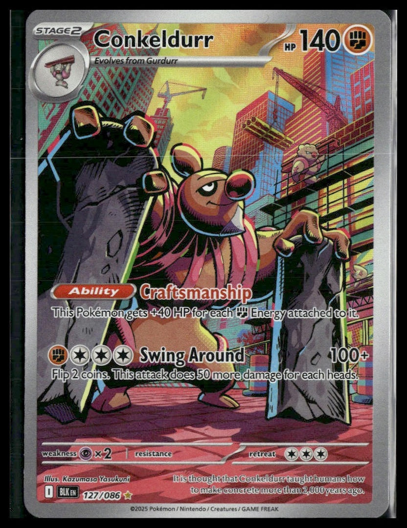 Conkeldurr #127/086 Black Bolt NM