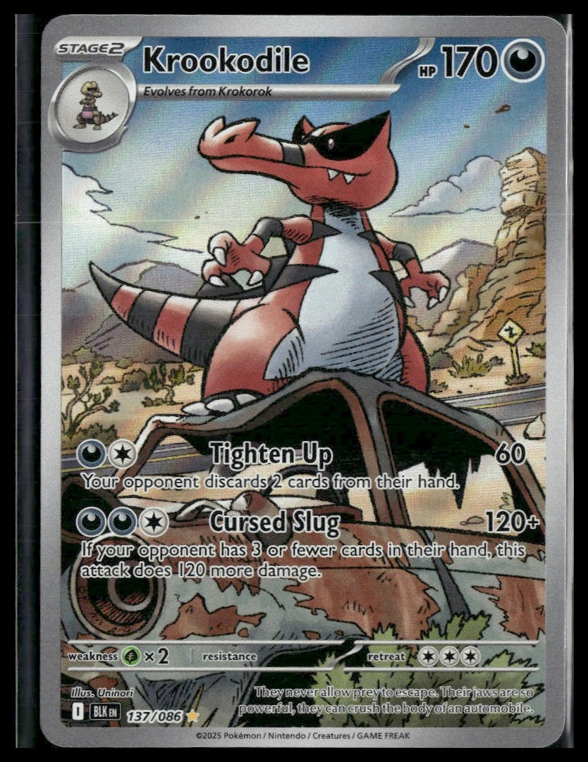 Krookodile #137/086 Black Bolt NM