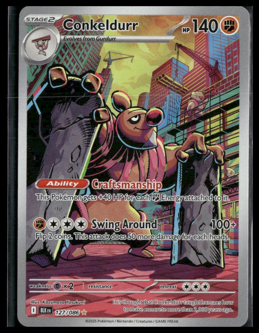 Conkeldurr #127/086 Black Bolt NM