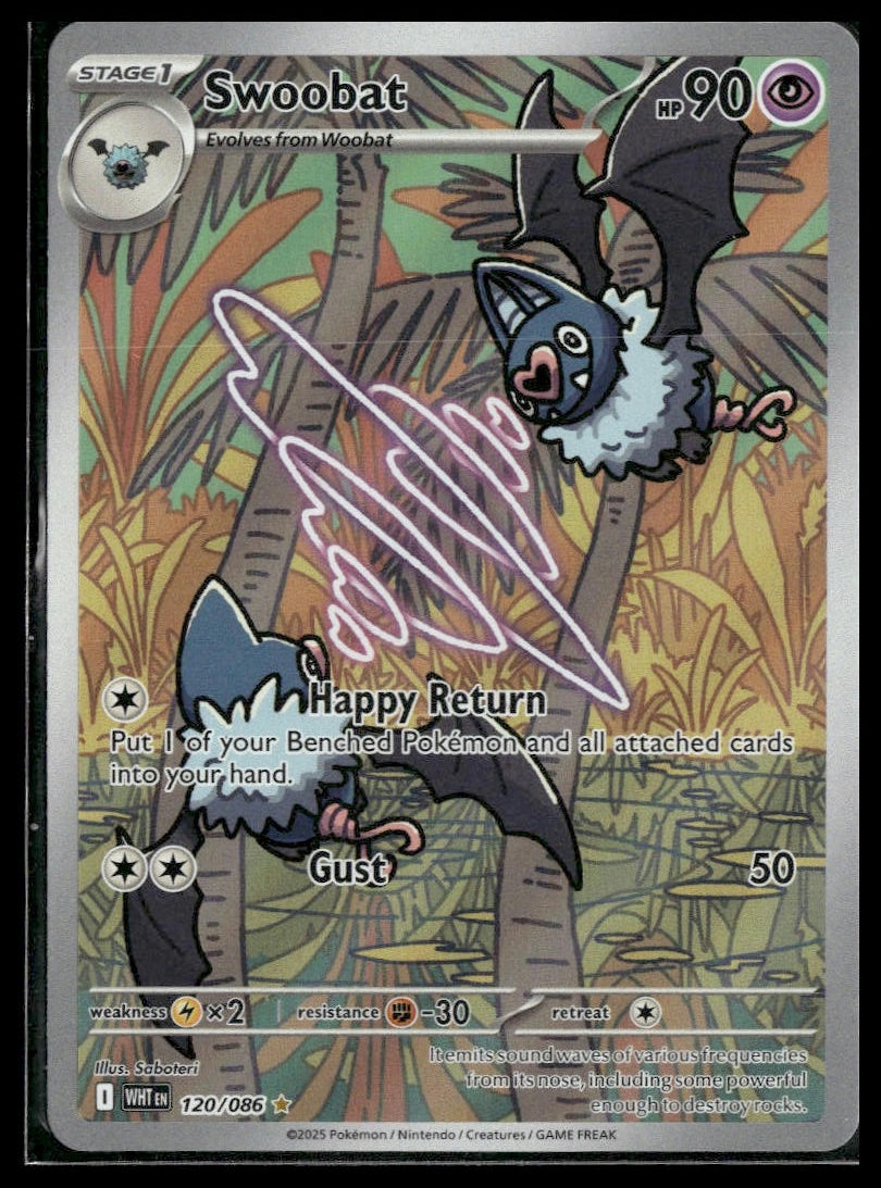 Swoobat #120/086 White Flare NM