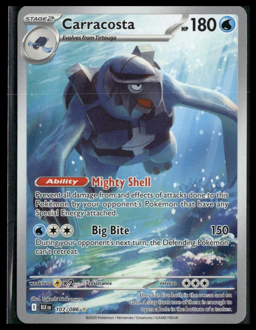 Carracosta #107/086 Black Bolt NM