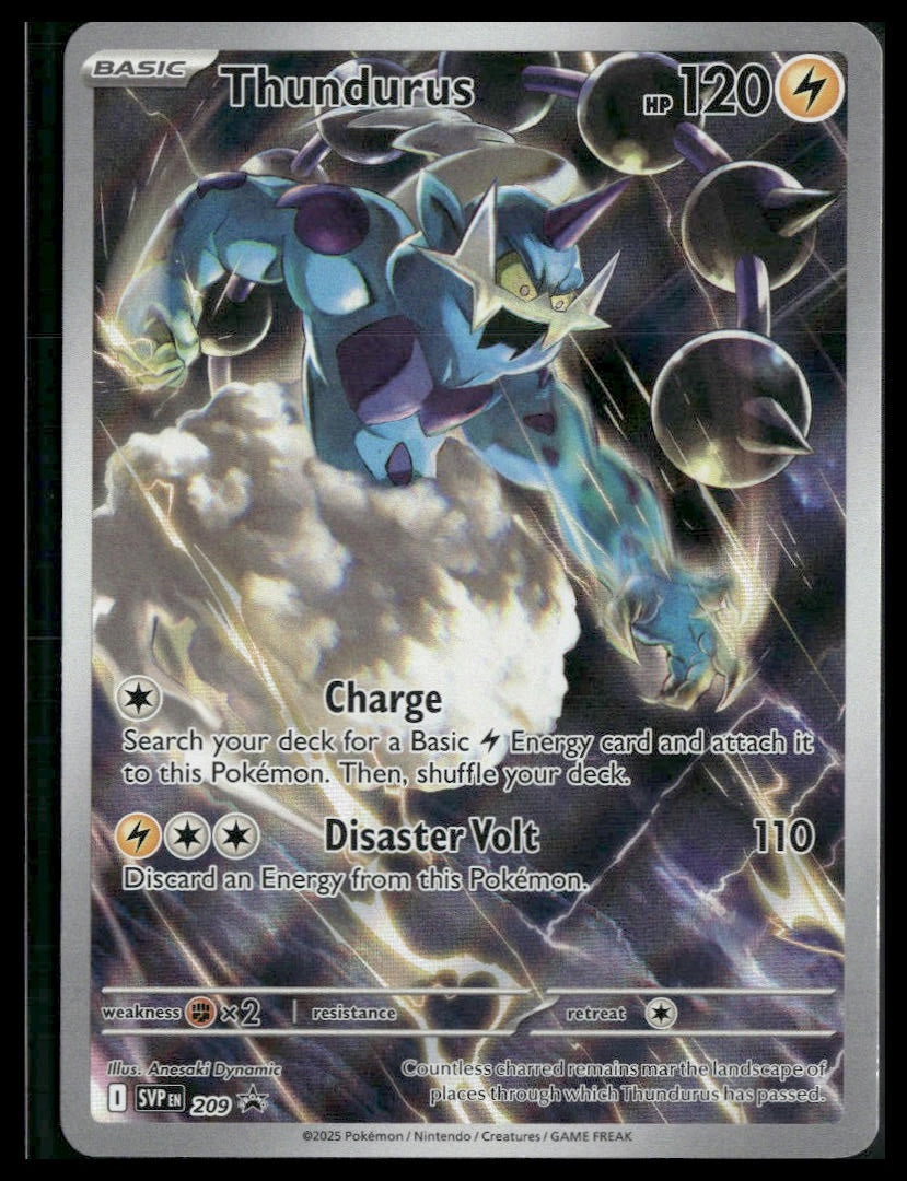 Thundurus #209 Black Bolt ETB Promo NM