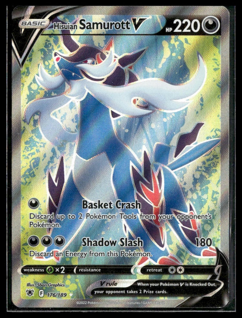 Hisuian Samurott V (Full Art) #176/189 Astral Radiance NM