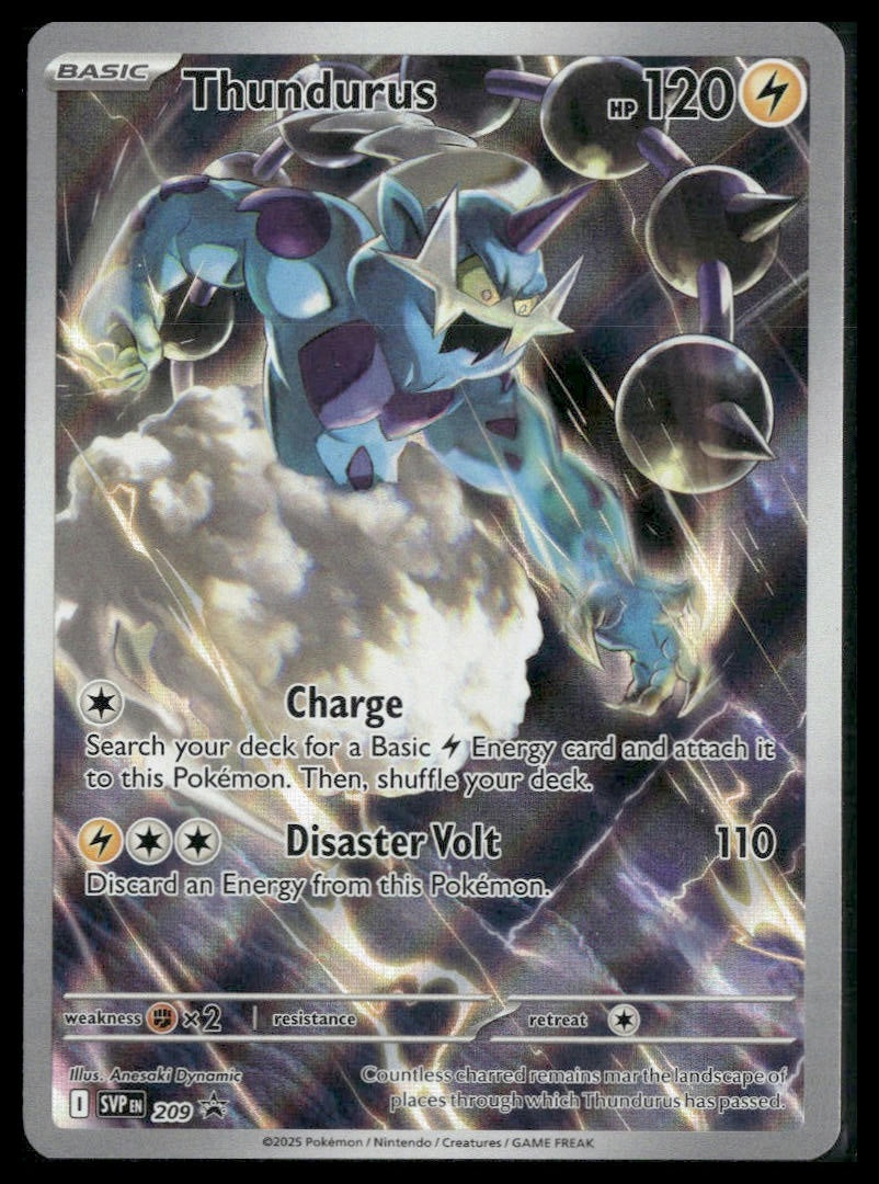 Thundurus #209 Black Bolt ETB Promo NM