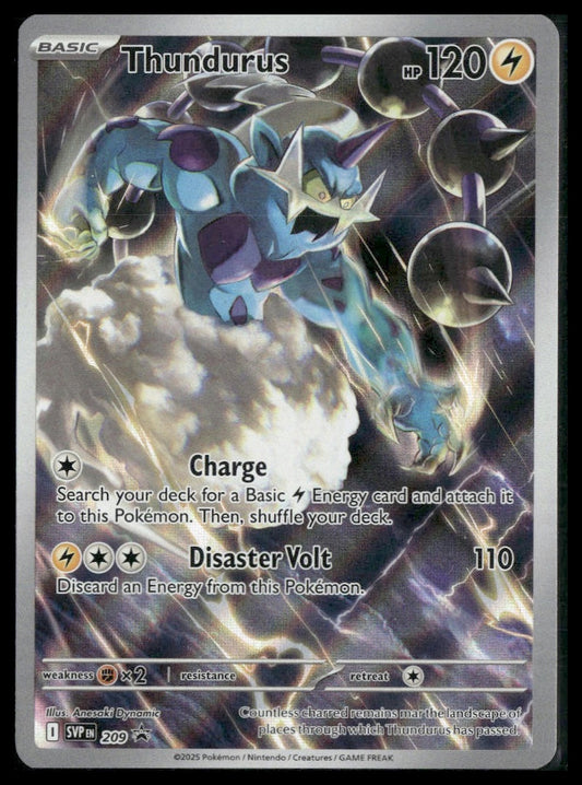 Thundurus #209 Black Bolt ETB Promo NM