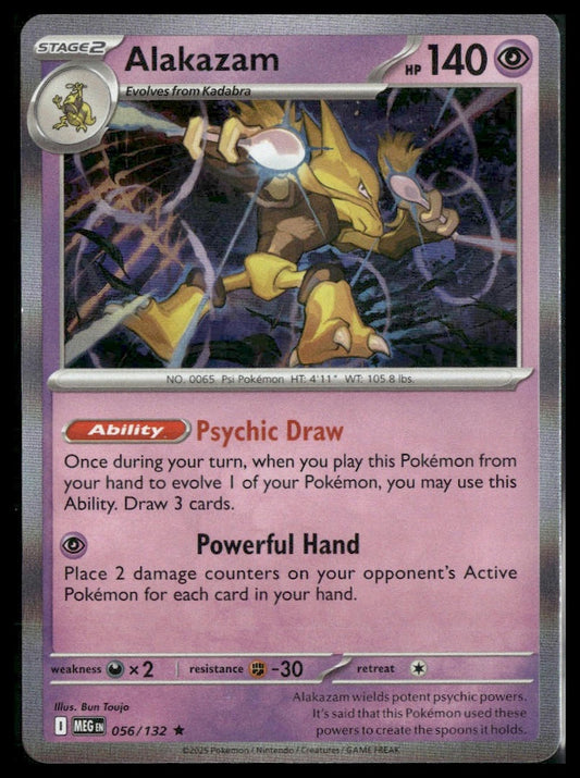 Alakazam #56/132 Mega Evolution NM