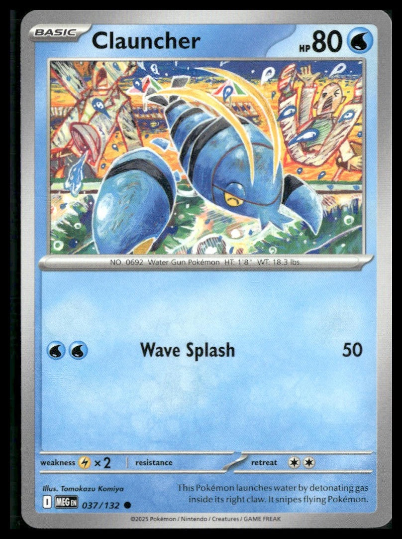 Clauncher #37/132 Tomokazu Komiya Mega Evolution NM