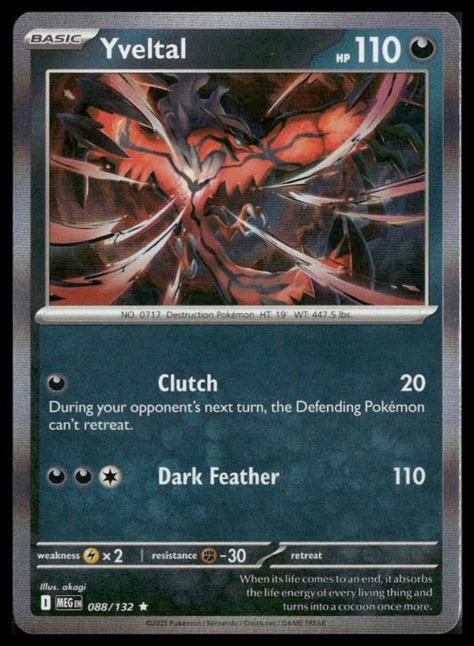 Yveltal #88/132 Mega Evolution NM