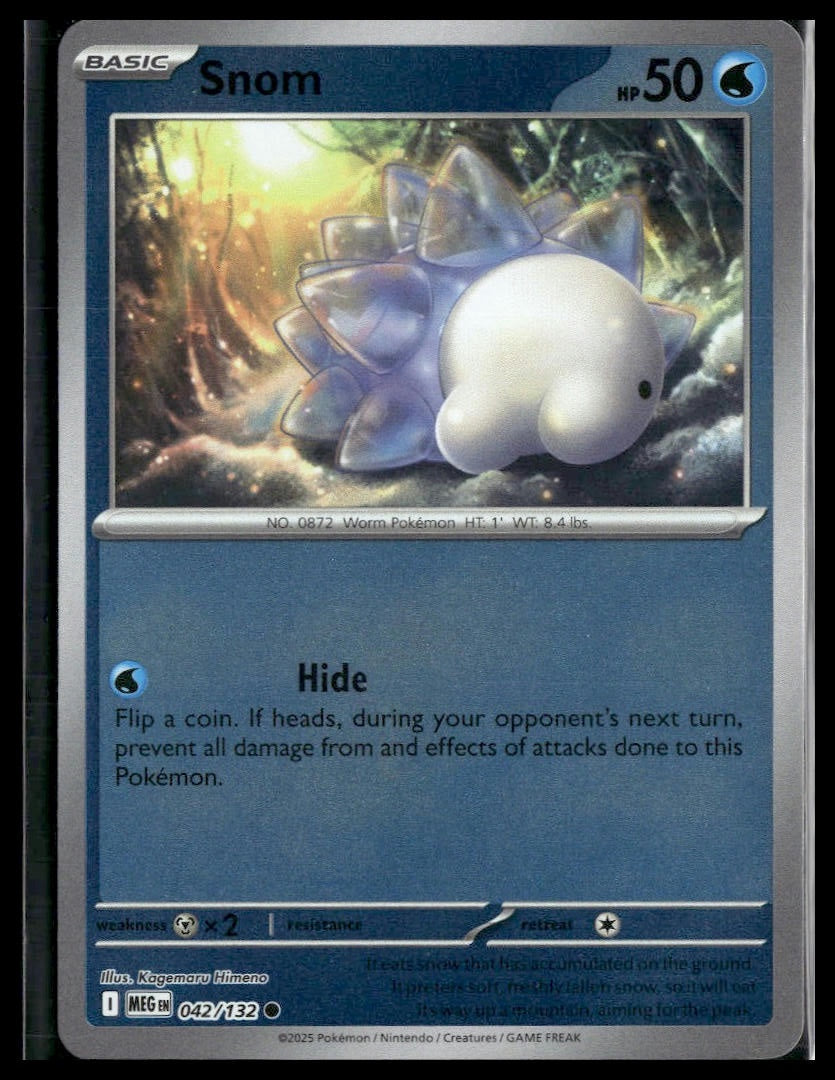 Snom #42/132 Reverse Holo Mega Evolution NM